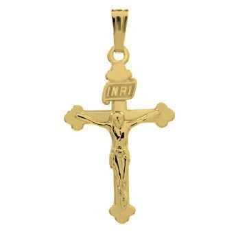 Crucifix Cross Pendant - Gold