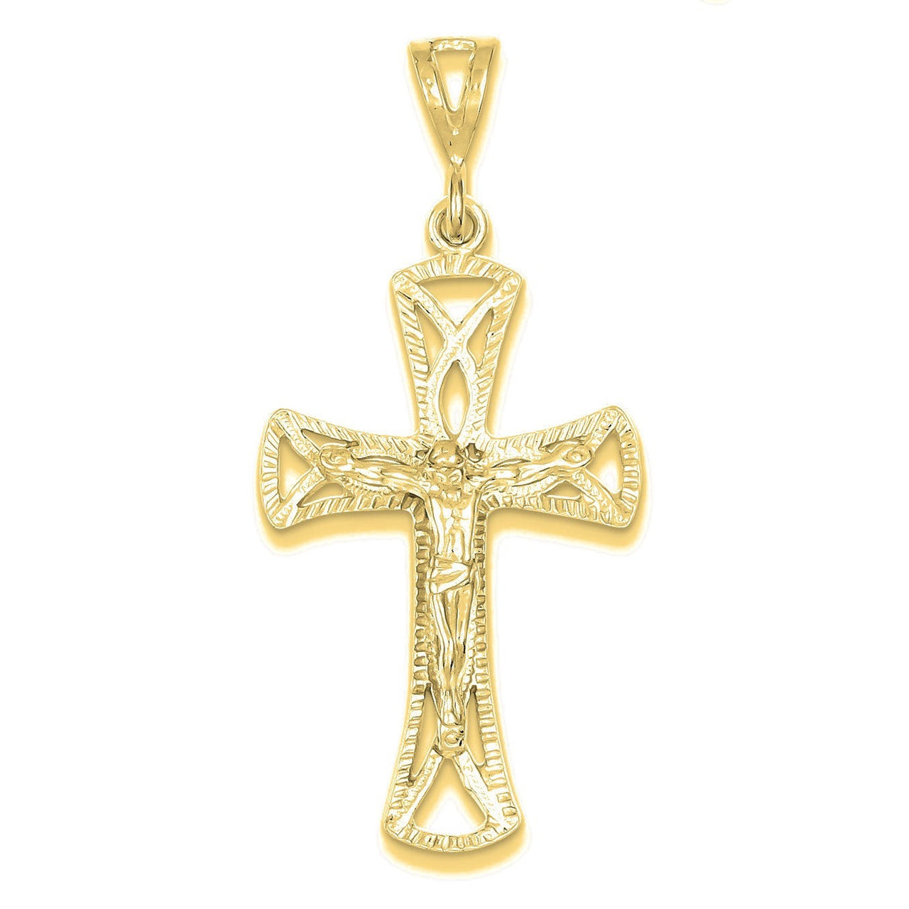 Crucifix Pendant - Gold