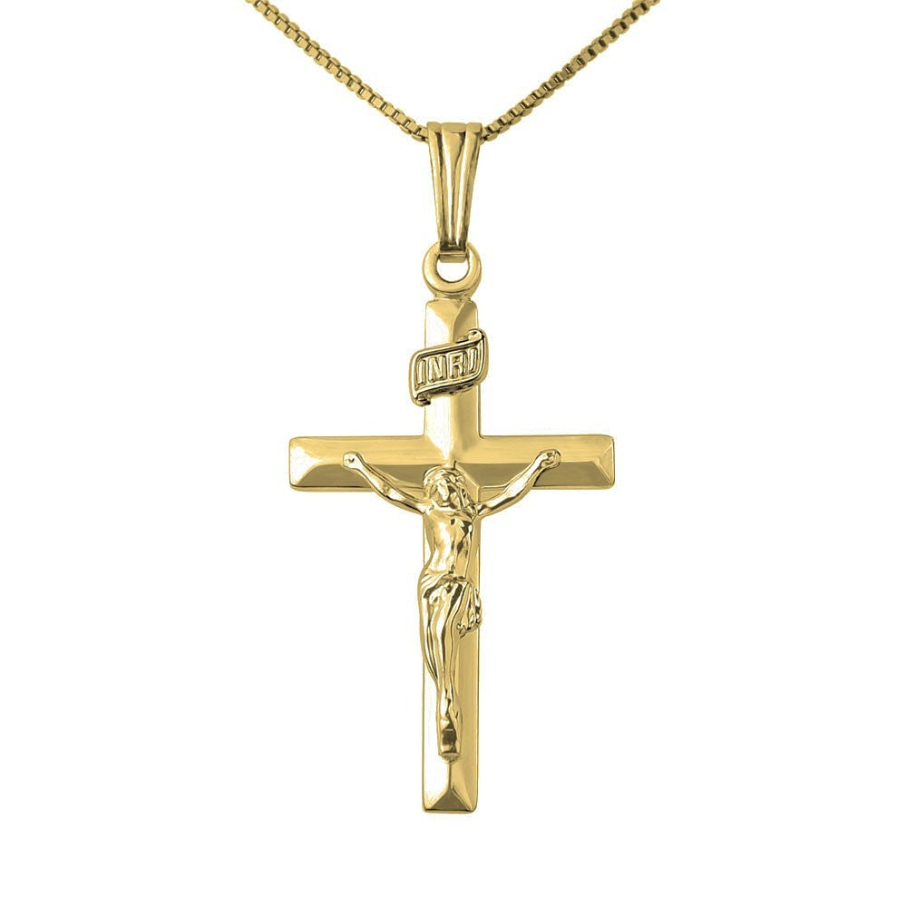 Crucifix Pendant - Gold
