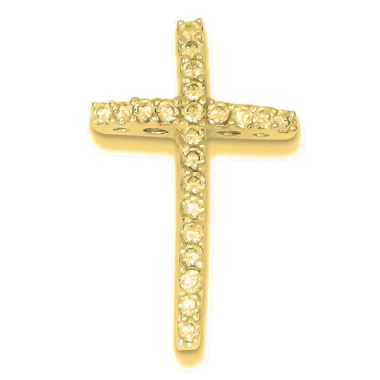 CZ Cross Slide - Gold