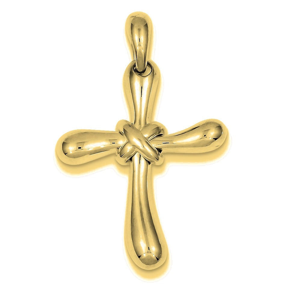 Freeform Cross Pendant - Gold