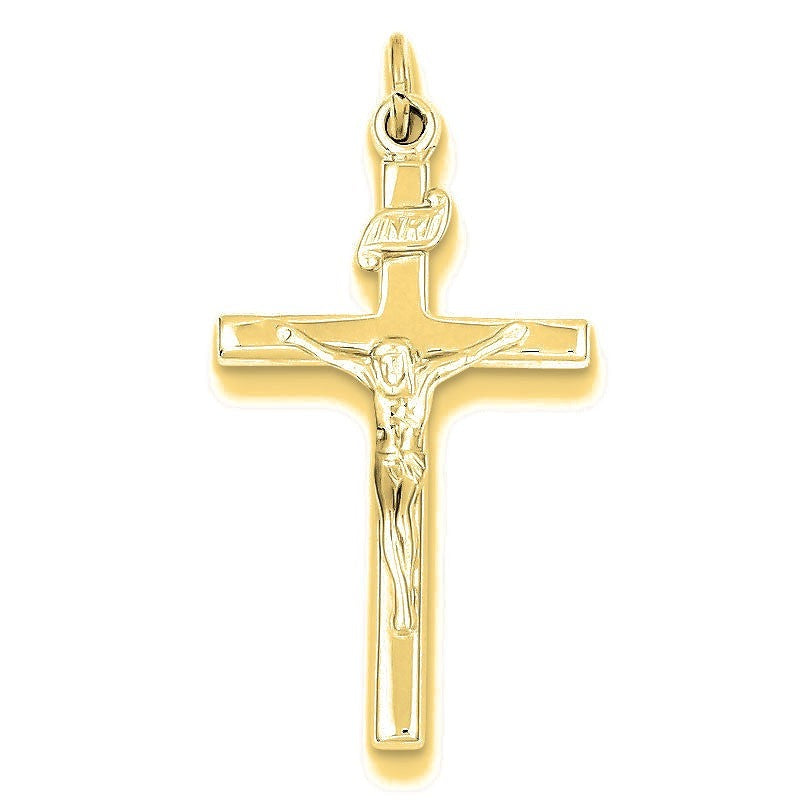 INRI Crucifix Pendant - Gold