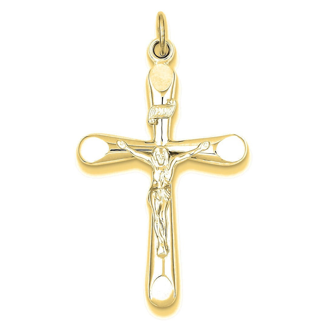 INRI Crucifix Pendant - Gold