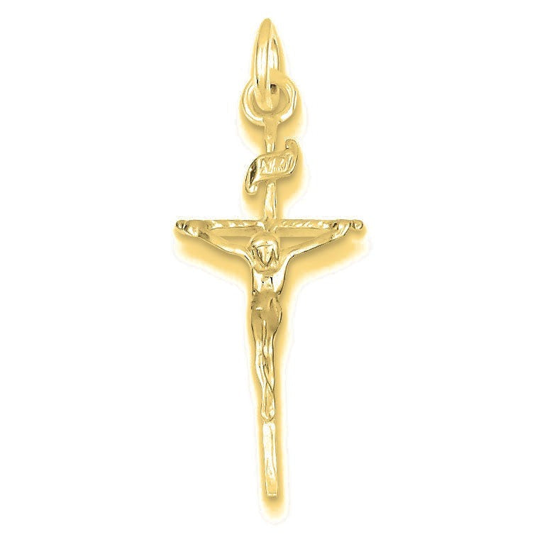 INRI Crucifix Pendant - Gold
