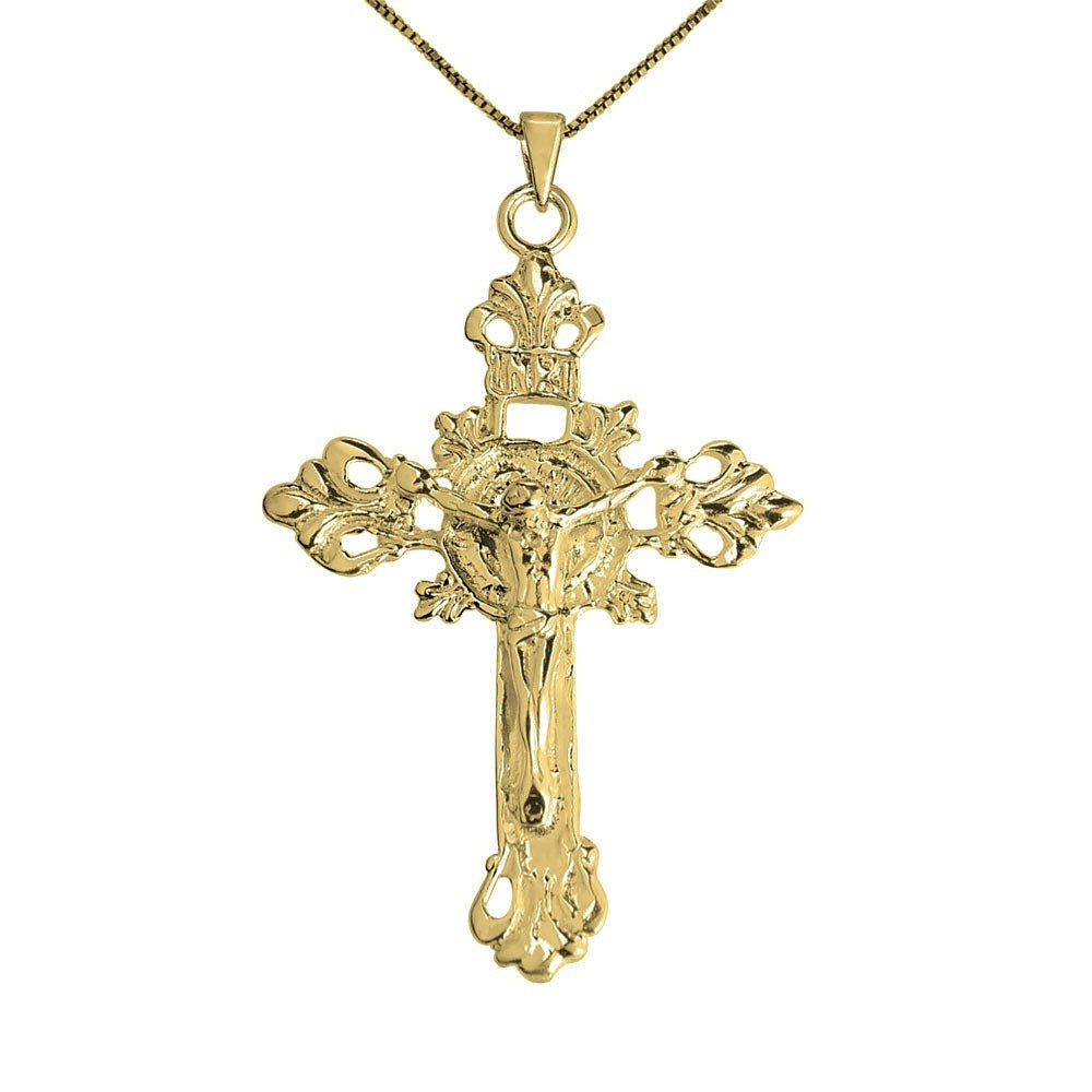 INRI Crucifix Pendant - Gold