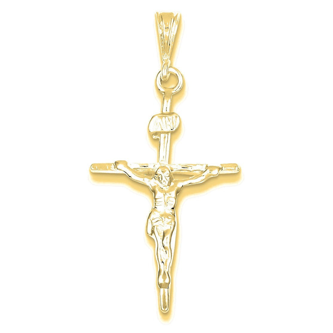 INRI Crucifix Pendant - Gold
