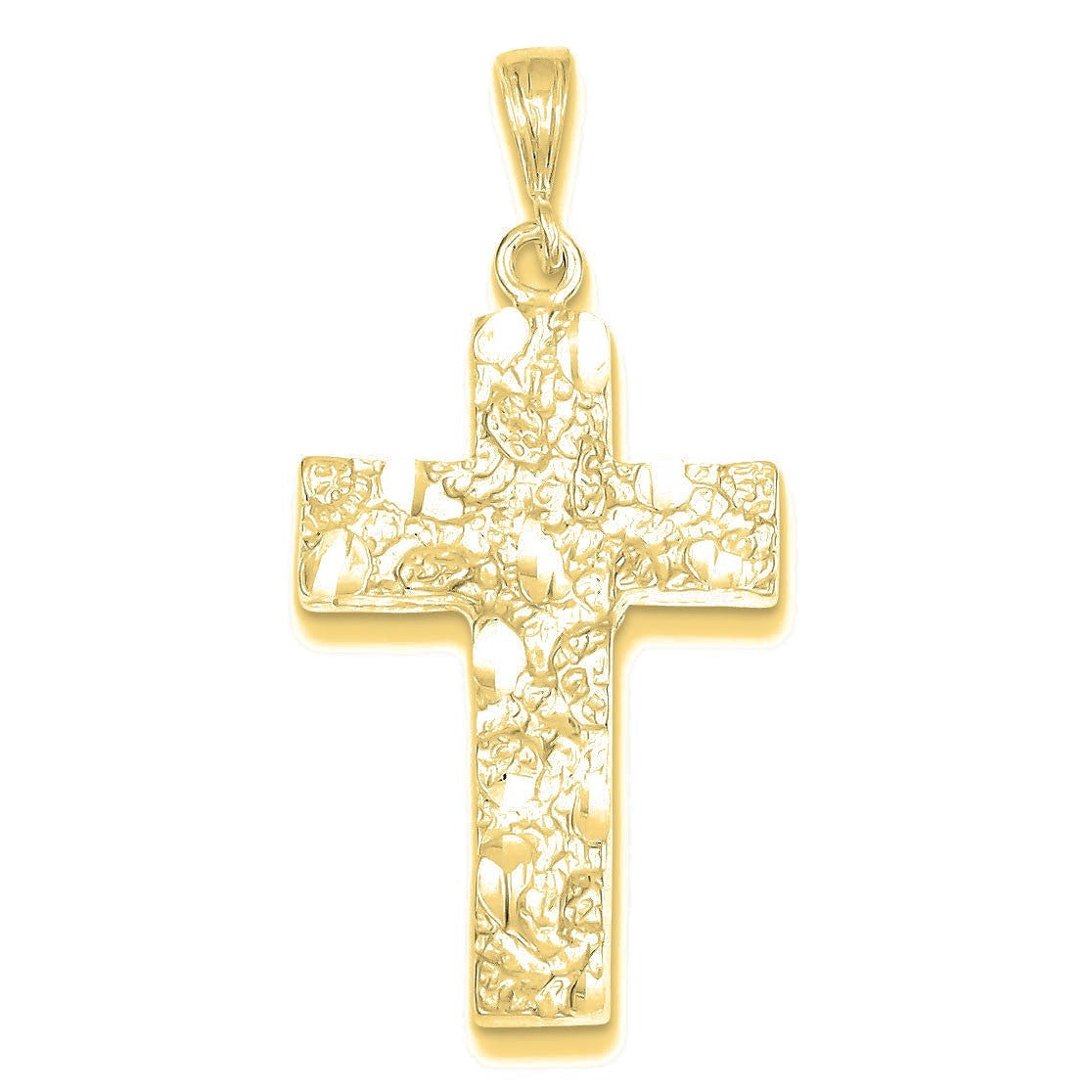 Nugget Cross Pendant - Gold