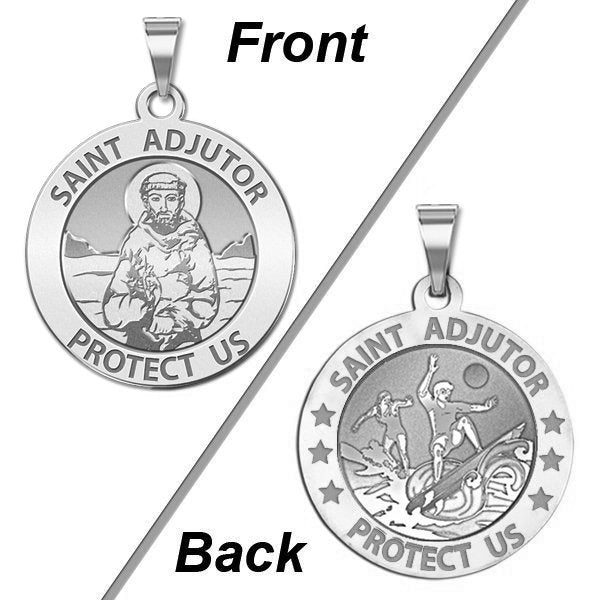 Saint Adjutor Doubles Sided Surfing Medal