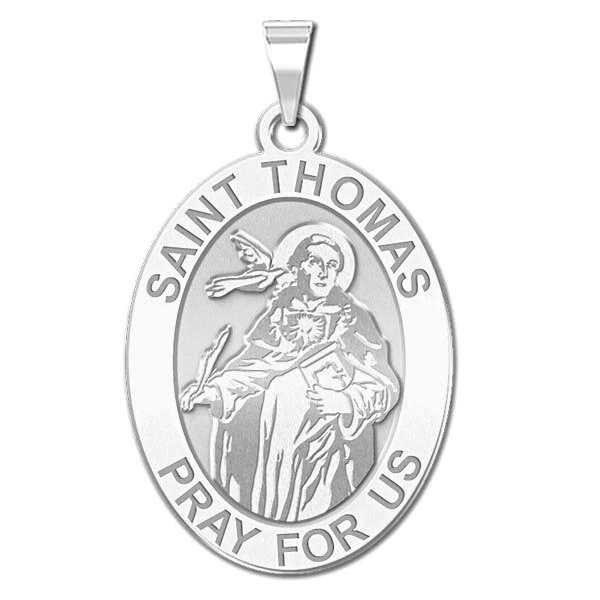 Saint Thomas Aquinas - Oval Medal