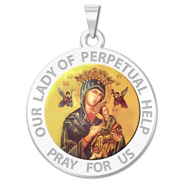 Our Lady of Perpetual Help Medal "Color"
