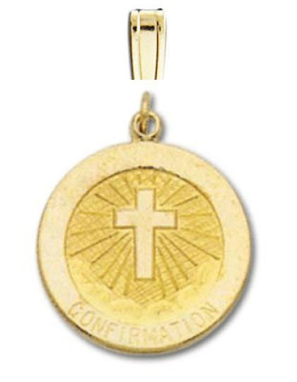 14K Gold Confirmation Medal