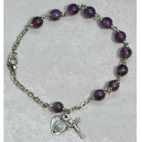 7 1/2" AMETHYST BRACELET