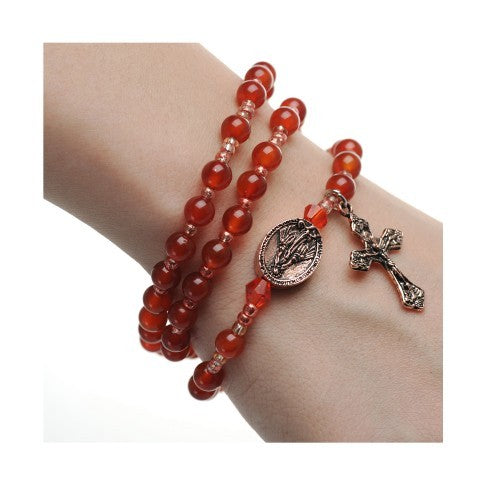 RED AGATE TWISTABLE BRACELET