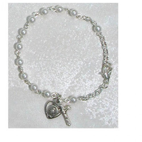 SS YOUTH SILVER PEARL BRACELET