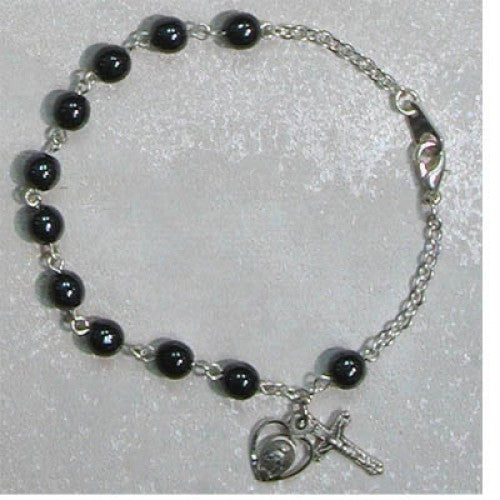 7 1/2" SS HEMATITE BRACELET
