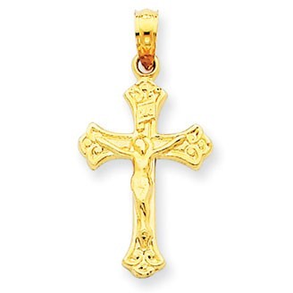 14k INRI Crucifix Charm