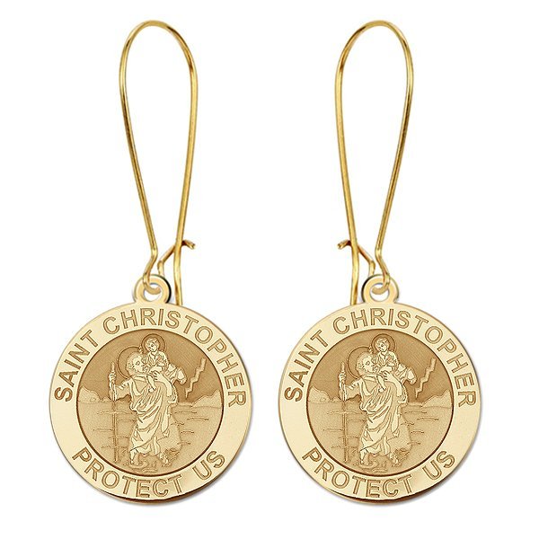 Saint Christopher Earrings