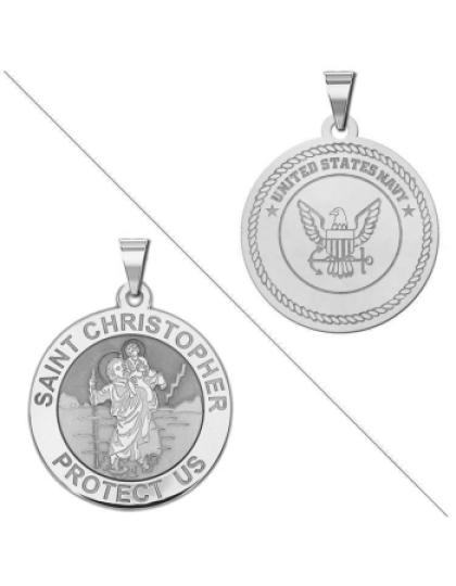 Saint Christopher Doubledside NAVY Medal