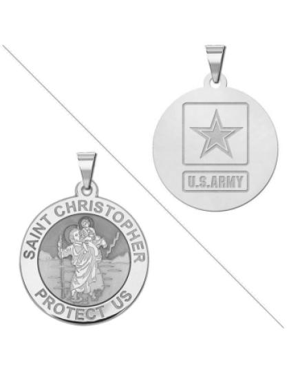 Saint Christopher Doubledside ARMY Medal