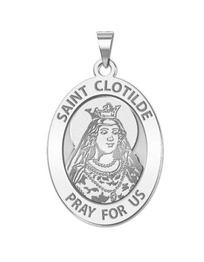 Saint Clotilde OVAL Medal