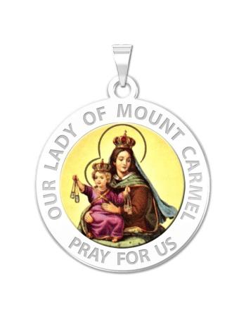 Our Lady of Mount Carmel Medal "Color"