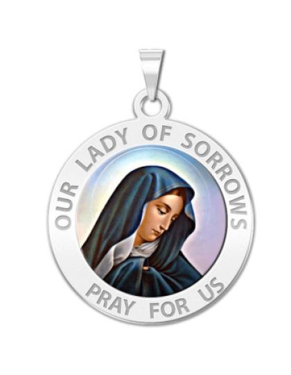 Our Lady of Sorrows Medal "Color"