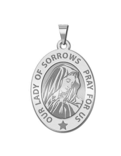 Our Lady of Sorrows Medal OVAL