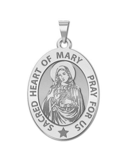 Sacred Heart Or Immaculate Heart of Mary Medal