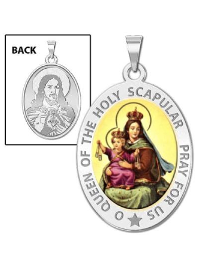 Scapular Medal OVAL Color