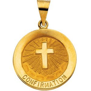 14K Gold Confirmation Medal