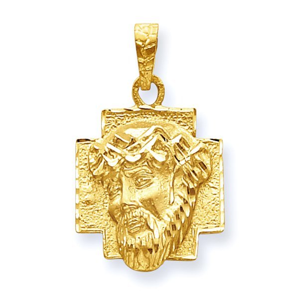 Gold christ head sales with diamonds