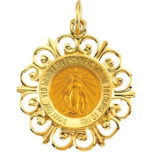14K Gold Miraculous Medal