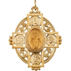 14K Gold Miraculous Medal