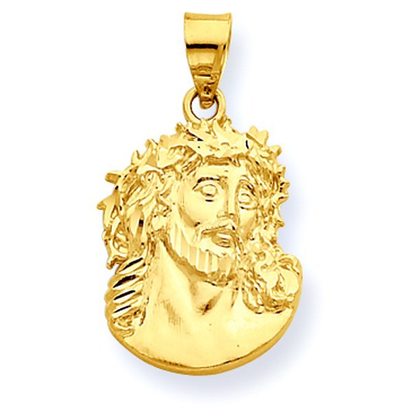 14K Yellow Gold "Ecce Homo" Christ Head