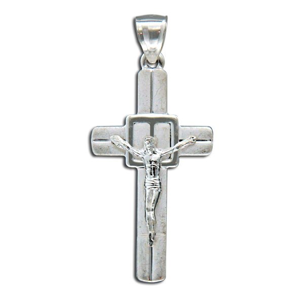 Sterling Silver Crucifix Cross Pendant
