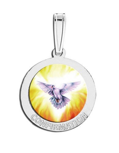 Sterling Silver Confirmation Medal - Holy Spirit