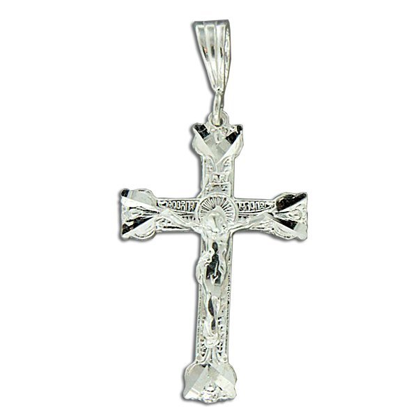 Sterling Silver Crucifix Cross Pendant