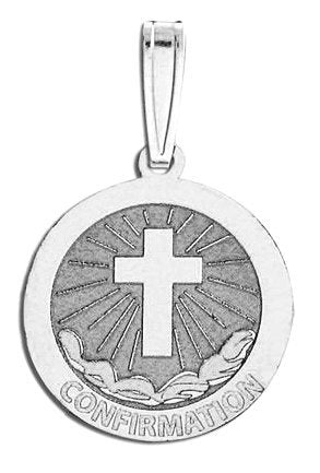 Sterling Silver Confirmation Medal - Cross