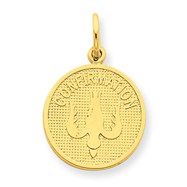 14K Gold Confirmation Holy Spirit Medal
