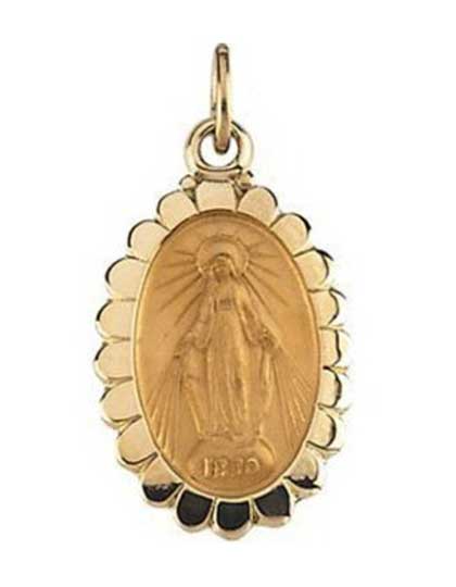 14K Gold Miraculous Medal