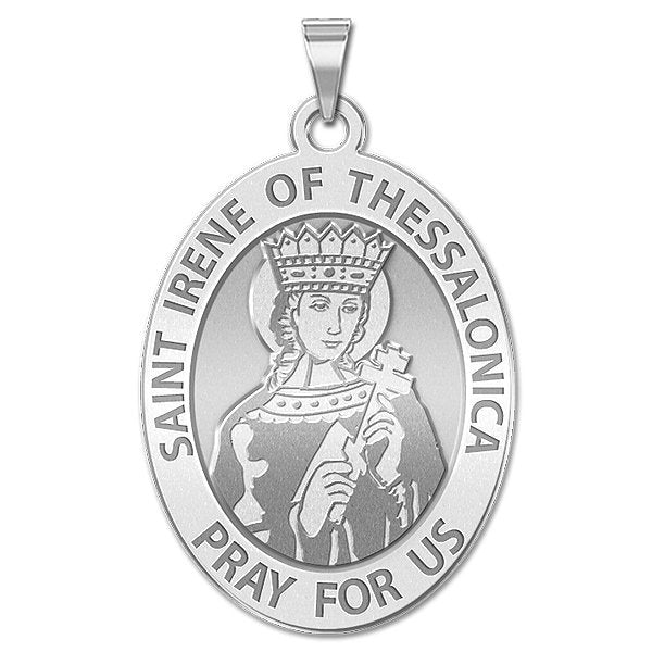 Saint Irene of Thessalonica OVAL Medal