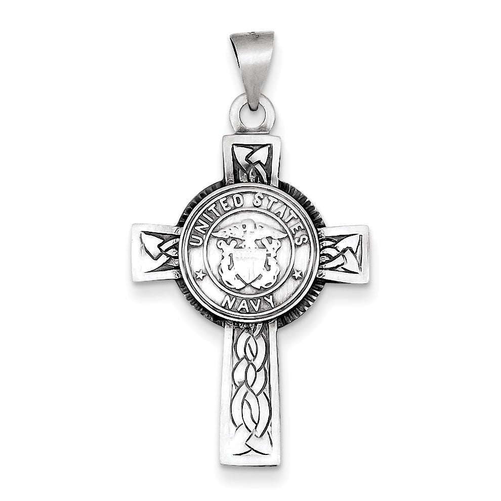 Sterling Silver US Navy Cross Pendant