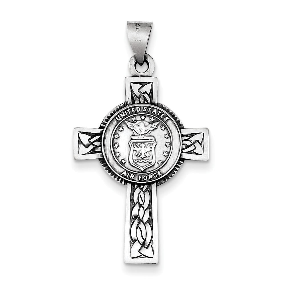 Sterling Silver US Air Force Cross Pendant