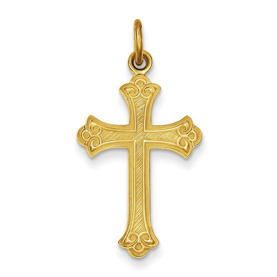 Sterling Silver & 24k Gold -plated Cross Pendant