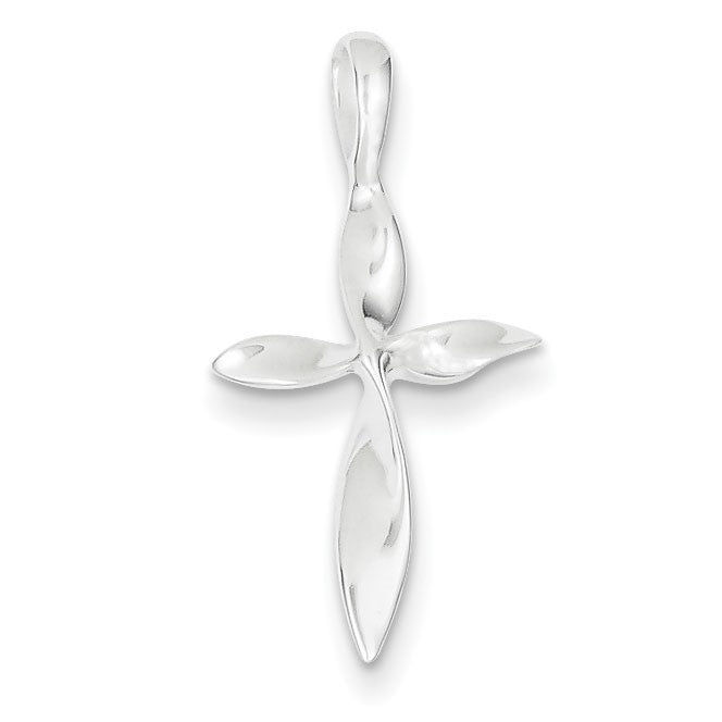 Sterling Silver Twisted Cross Pendant
