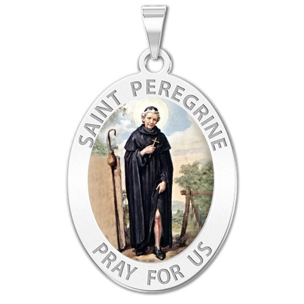 Saint Peregrine - OVAL "Color"