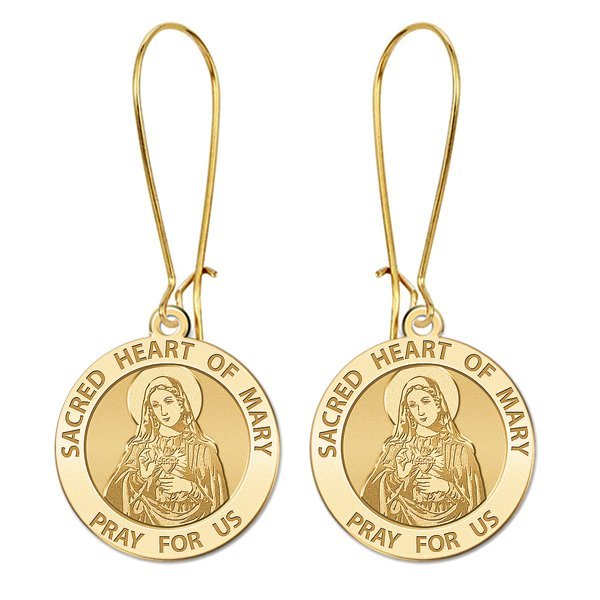 Sacred Heart of Mary Earrings