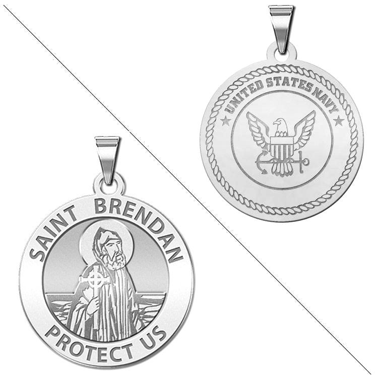 Saint Brendan Doubledside Navy Medal "EXCLUSIVE" Jewelry