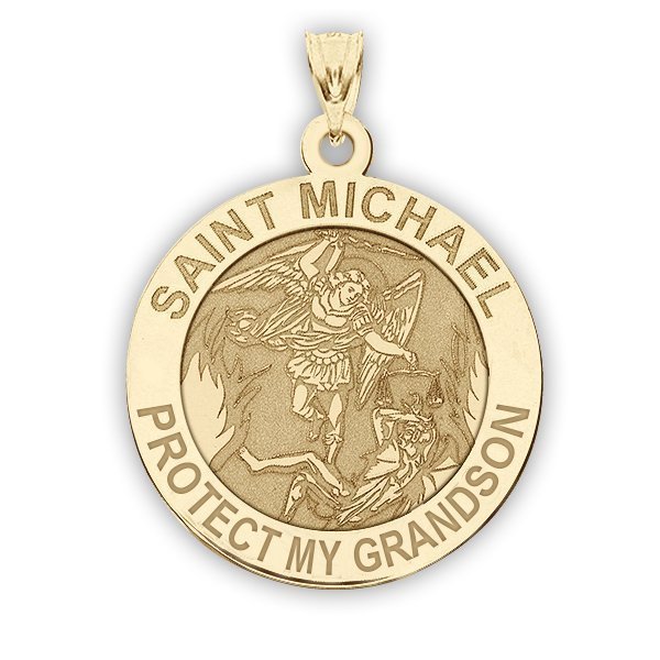 Saint Michael - Protect My Grandson - Religious Medal "EXCLUSIVE"