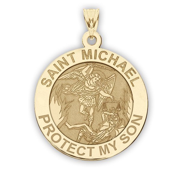Saint Michael - Protect My Son - Religious Medal "EXCLUSIVE"